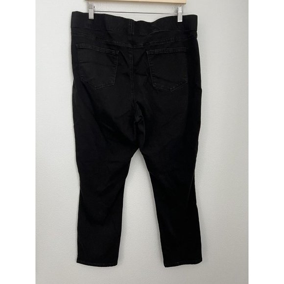 NYDJ NOT YOUR DAUGHTERS JEANS Alina Sz 16 Black Stretch 5 Pocket Legging Jeans - Picture 3 of 7